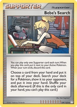 Bebe's Search - 109/123 (Cosmos Holofoil)