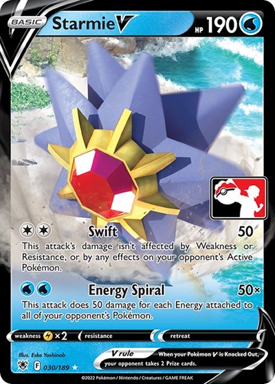 Starmie V - 030/189 - Pokémon card - Prize Pack Series Cards