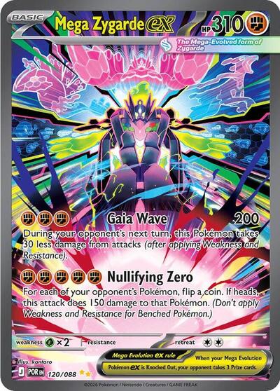 Mega Zygarde ex - 120/088 - ME03: Perfect Order Pokémon spoiler