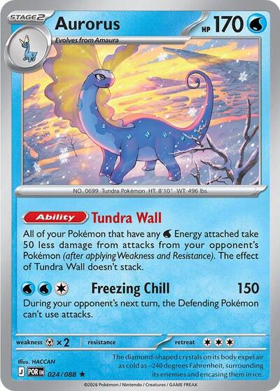 Aurorus - 024/088 - ME03: Perfect Order Pokémon spoiler