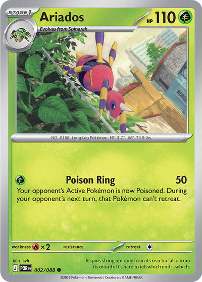 Ariados - ME03: Perfect Order Pokémon spoiler