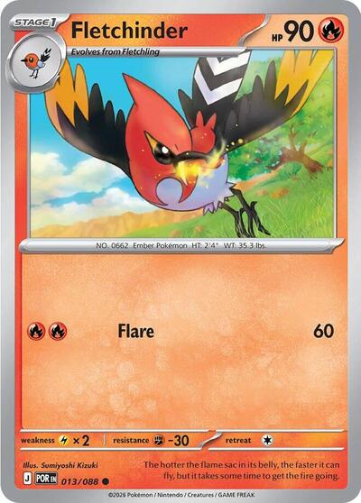 Fletchinder - ME03: Perfect Order Pokémon spoiler