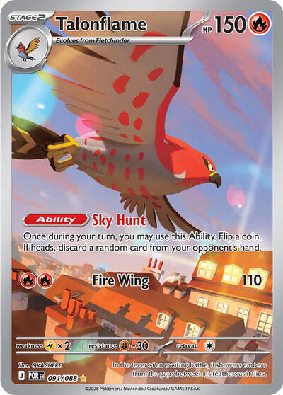 Talonflame - 091/088 - ME03: Perfect Order Pokémon spoiler