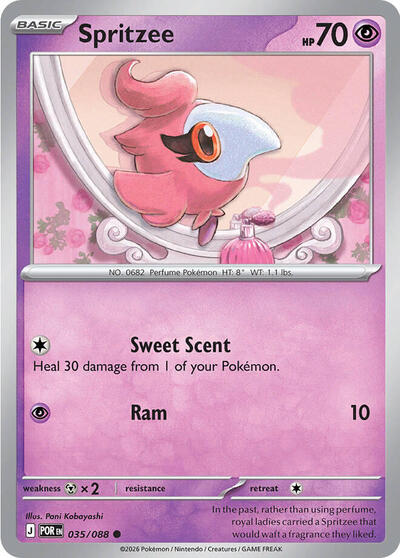 Spritzee - ME03: Perfect Order Pokémon spoiler