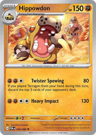 Hippowdon - ME03: Perfect Order Pokémon spoiler
