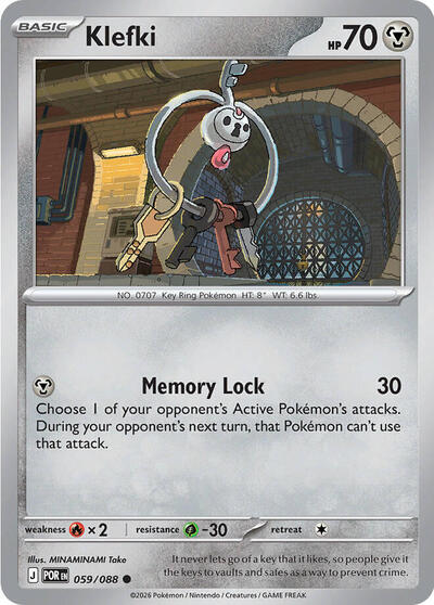 Klefki - ME03: Perfect Order Pokémon spoiler