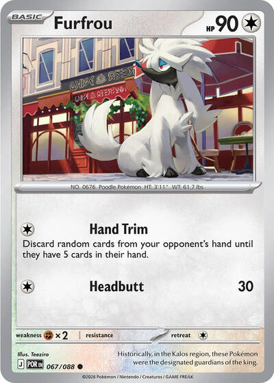 Furfrou - ME03: Perfect Order Pokémon spoiler