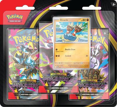 Pitch Black 3-Pack Blister [Binacle] - ME05: Pitch Black Pokémon spoiler