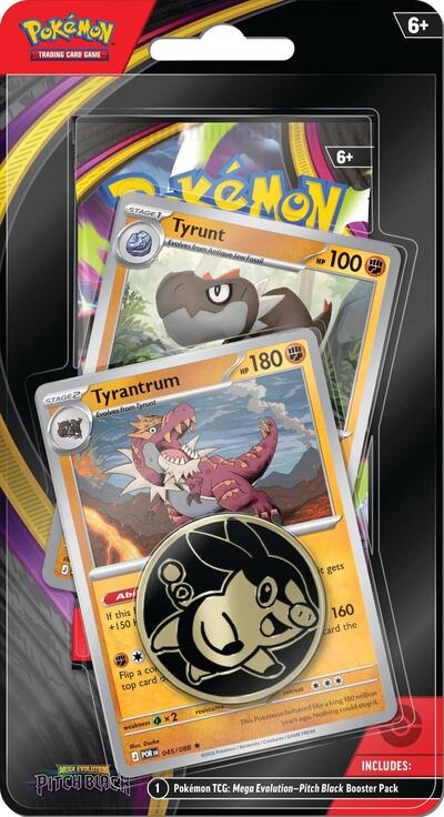 Pitch Black Premium Checklane Blister [Tyrunt, Tyrantrum] (Target Exclusive) - ME05: Pitch Black Pokémon spoiler