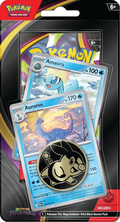 Pitch Black Premium Checklane Blister [Amaura, Aurorus] (Target Exclusive) - ME05: Pitch Black Pokémon spoiler