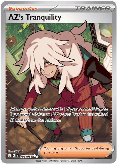 AZ's Tranquility - 106/086 - ME04: Chaos Rising Pokémon spoiler