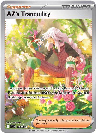 AZ's Tranquility - 120/086 - ME04: Chaos Rising Pokémon spoiler