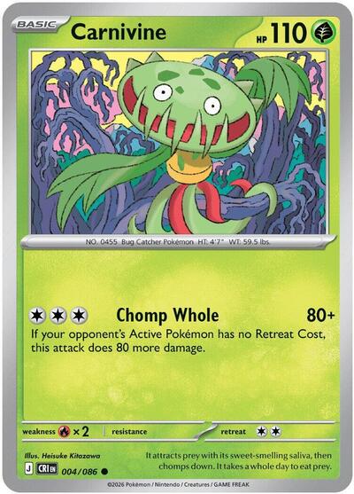 Carnivine - ME04: Chaos Rising Pokémon spoiler