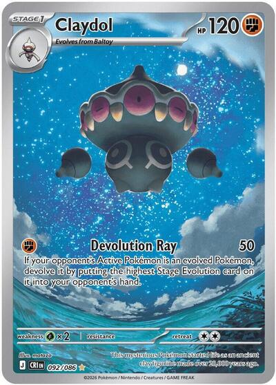 Claydol - 092/086 - ME04: Chaos Rising Pokémon spoiler