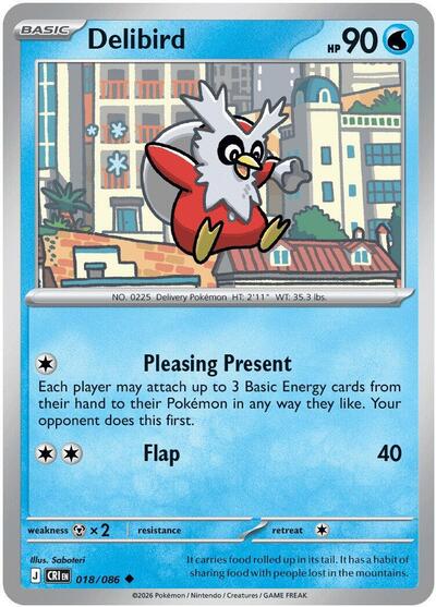 Delibird - ME04: Chaos Rising Pokémon spoiler