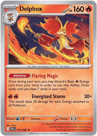 Delphox - ME04: Chaos Rising Pokémon spoiler