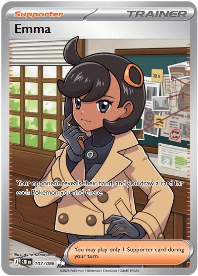 Emma - 107/086 - ME04: Chaos Rising Pokémon spoiler
