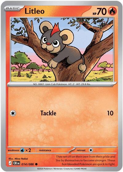 Litleo - ME04: Chaos Rising Pokémon spoiler