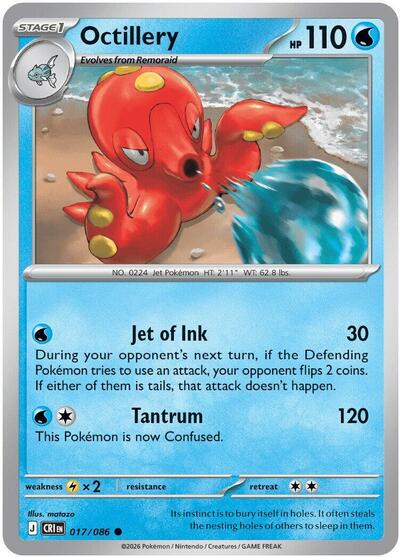 Octillery - ME04: Chaos Rising Pokémon spoiler
