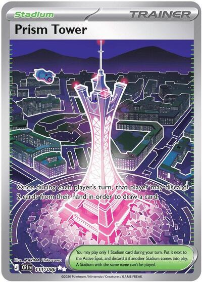 Prism Tower - 111/086 - ME04: Chaos Rising Pokémon spoiler