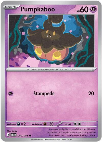 Pumpkaboo - ME04: Chaos Rising Pokémon spoiler