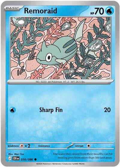 Remoraid - ME04: Chaos Rising Pokémon spoiler
