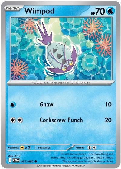 Wimpod - ME04: Chaos Rising Pokémon spoiler
