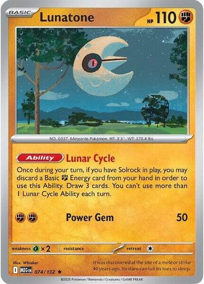 Lunatone - 074/132 (Non-Holo)