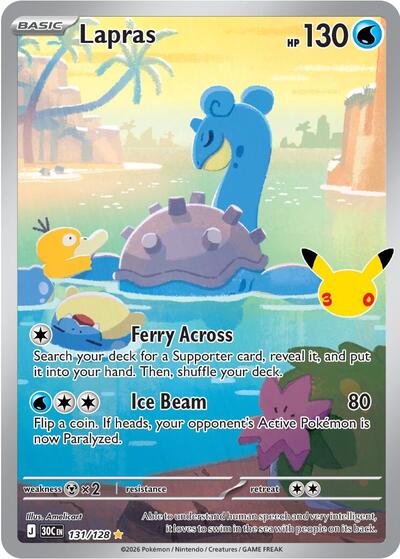 Lapras - ME: 30th Celebration Pokémon spoiler