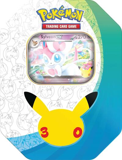 30th Celebration ex Tin [Sylveon ex] - ME: 30th Celebration Pokémon spoiler