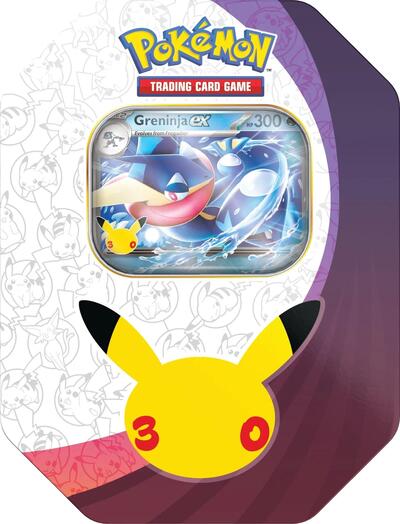 30th Celebration Tin [Greninja ex] - ME: 30th Celebration Pokémon spoiler