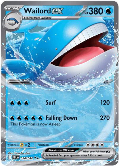 Wailord ex - 016/084 - ME05: Pitch Black Pokémon spoiler