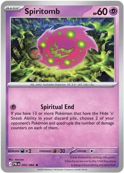 Spiritomb - ME05: Pitch Black Pokémon spoiler