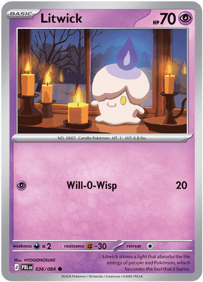 Litwick - ME05: Pitch Black Pokémon spoiler