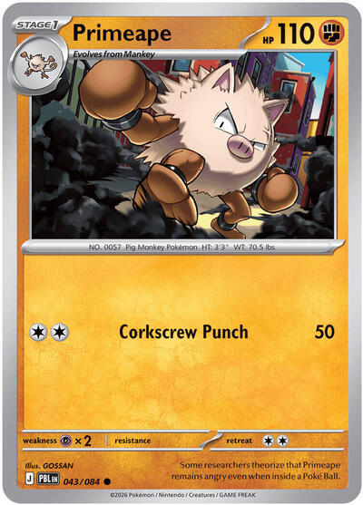 Primeape - ME05: Pitch Black Pokémon spoiler