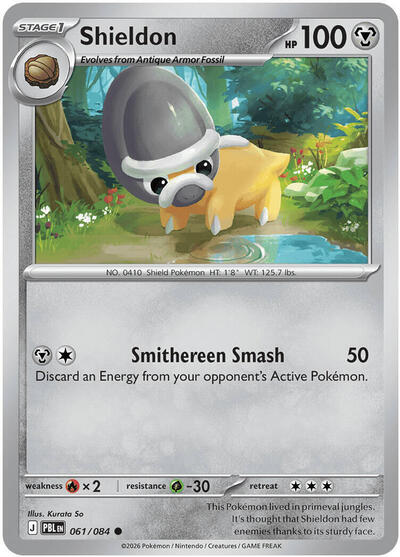 Shieldon - ME05: Pitch Black Pokémon spoiler