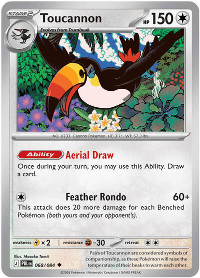 Toucannon - 068/084 - ME05: Pitch Black Pokémon spoiler