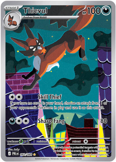 Thievul - 092/084 - ME05: Pitch Black Pokémon spoiler