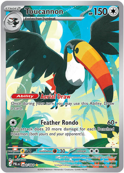 Toucannon - 094/084 - ME05: Pitch Black Pokémon spoiler