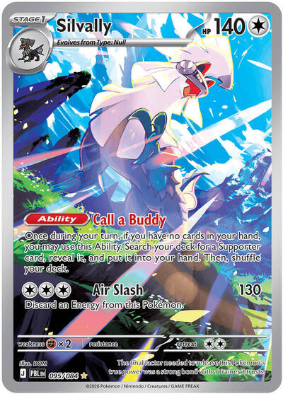 Silvally - 095/084 - ME05: Pitch Black Pokémon spoiler