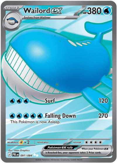 Wailord ex - 097/084 - ME05: Pitch Black Pokémon spoiler
