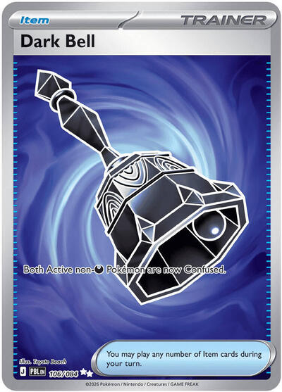 Dark Bell - 106/084 - ME05: Pitch Black Pokémon spoiler