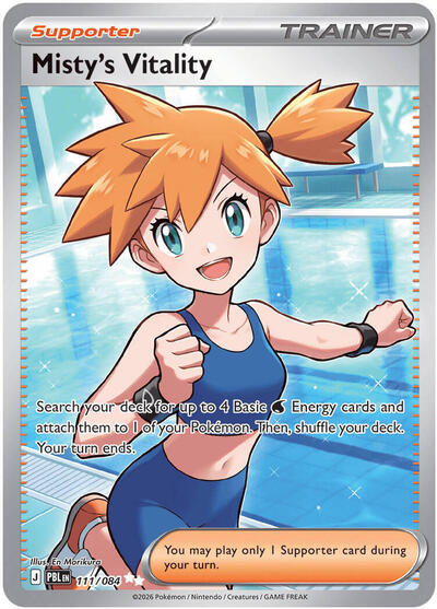 Misty's Vitality - 111/084 - ME05: Pitch Black Pokémon spoiler