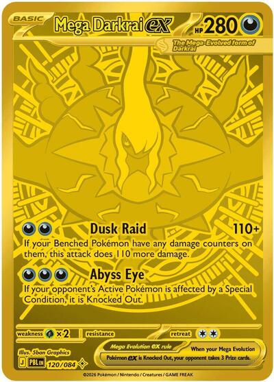 Mega Darkrai ex - 120/084 - ME05: Pitch Black Pokémon spoiler