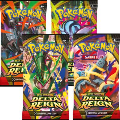 Delta Reign Booster Pack Art Bundle [Set of 4] - ME06: Delta Reign Pokémon spoiler