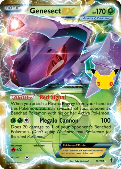 Genesect EX (Team Plasma) - ME: 30th Celebration Classic Collection Pokémon spoiler