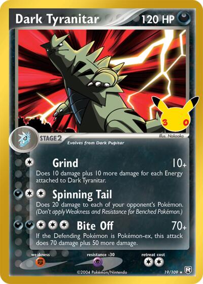 Dark Tyranitar - ME: 30th Celebration Classic Collection Pokémon spoiler