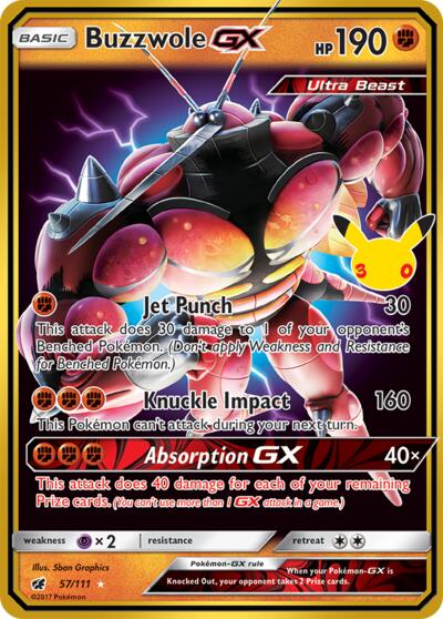 Buzzwole GX - ME: 30th Celebration Classic Collection Pokémon spoiler