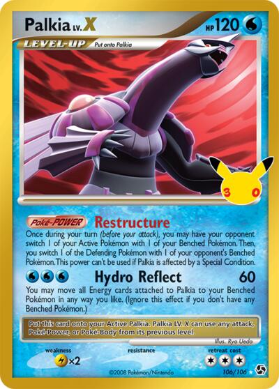 Palkia LV.X - ME: 30th Celebration Classic Collection Pokémon spoiler