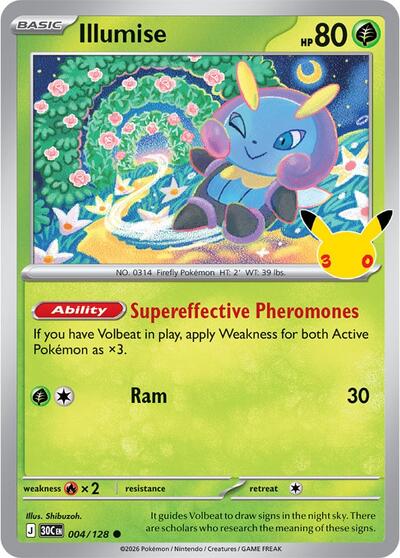 Illumise - ME: 30th Celebration Pokémon spoiler